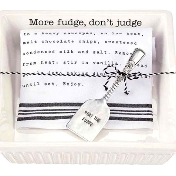 Mud Pie Kitchen Mud Piemore Fudge Dont Judge Baker Spatula Towel